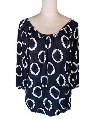 NWOT Michael Kors 3/4 Sleeves Peasant Blouse Sz 1X